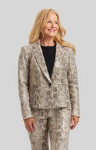 Load image into Gallery viewer, python pant perfectly also available  one button python jacket. Women&#39;s clothing Long Island, Woodbury, Greenvale, New York. High-end women&#39;s fashion Long Island Designer clothing Woodbury NY Luxury women&#39;s clothing Greenvale Fashion boutiques on Long Island Women&#39;s designer fashion stores Woodbury NY fashion boutiques
