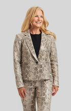 Load image into Gallery viewer, python pant perfectly also available one button python jacket. Women's clothing Long Island, Woodbury, Greenvale, New York. High-end women's fashion Long Island Designer clothing Woodbury NY Luxury women's clothing Greenvale Fashion boutiques on Long Island Women's designer fashion stores Woodbury NY fashion boutiques