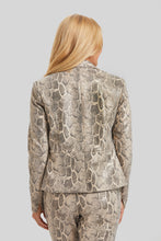 Load image into Gallery viewer, Striking one button python jacket. Women&#39;s clothing Long Island, Woodbury, Greenvale, New York. High-end women&#39;s fashion Long Island Designer clothing Woodbury NY Luxury women&#39;s clothing Greenvale Fashion boutiques on Long Island Women&#39;s designer fashion stores Woodbury NY fashion boutiques
