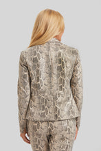 Load image into Gallery viewer, Striking one button python jacket. Women's clothing Long Island, Woodbury, Greenvale, New York. High-end women's fashion Long Island Designer clothing Woodbury NY Luxury women's clothing Greenvale Fashion boutiques on Long Island Women's designer fashion stores Woodbury NY fashion boutiques
