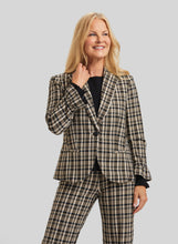 Load image into Gallery viewer, Plaid Peace of Cloth Jacket w/ ruffled sleeves. Women's clothing Long Island, Woodbury, Greenvale, New York. High-end women's fashion Long Island Designer clothing Woodbury NY Luxury women's clothing Greenvale Fashion boutiques on Long Island Women's designer fashion stores Woodbury NY fashion boutiques