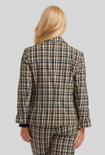 Load image into Gallery viewer, Plaid Peace of Cloth Jacket w/ ruffled sleeves. Women's clothing Long Island, Woodbury, Greenvale, New York. High-end women's fashion Long Island Designer clothing Woodbury NY Luxury women's clothing Greenvale Fashion boutiques on Long Island Women's designer fashion stores Woodbury NY fashion boutiques