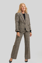 Load image into Gallery viewer, Plaid Peace of Cloth Jacket w/ ruffled sleeves. Women's clothing Long Island, Woodbury, Greenvale, New York. High-end women's fashion Long Island Designer clothing Woodbury NY Luxury women's clothing Greenvale Fashion boutiques on Long Island Women's designer fashion stores Woodbury NY fashion boutiques