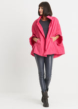 Load image into Gallery viewer, Chic cape available in black and obsidion.Women's clothing Long Island, Woodbury, Greenvale, New York. High-end women's fashion Long Island Designer clothing Woodbury NY Luxury women's clothing Greenvale Fashion boutiques on Long Island Women's designer fashion stores Woodbury NY fashion boutiques