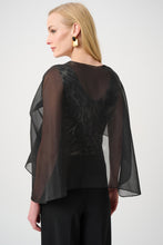Load image into Gallery viewer, Draped Organza Asymmetric Cover-Up