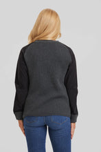 Load image into Gallery viewer, Peace of Cloth 2 Tone Ribbed V-neck Cardigan. Fashion Boutique Long Island, Woodbury, Greenvale, New York. High-end women's fashion Long Island Designer clothing Woodbury NY Luxury women's clothing Greenvale Fashion boutiques on Long Island Women's designer fashion stores Woodbury NY fashion. Designer Boutique