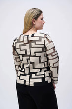 Load image into Gallery viewer, Mesh and laser-cut leatherette come together to create a unique jacket that's bold and fresh. Crafted with a crew neckline and a zip-front closure, this quintessential JR piece is destined to be your outfit's main attraction.