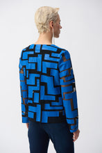 Load image into Gallery viewer, Mesh and laser-cut leatherette come together to create a unique jacket that's bold and fresh. Crafted with a crew neckline and a zip-front closure, this quintessential JR piece is destined to be your outfit's main attraction.