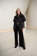 Load image into Gallery viewer, Quilted Nylon Shawl-Neck Boxy Vest