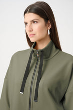 Load image into Gallery viewer, Scuba Jersey Funnel-Neck Boxy Jacket