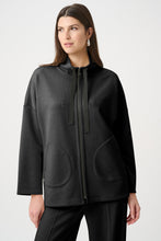 Load image into Gallery viewer, Scuba Jersey Funnel-Neck Boxy Jacket