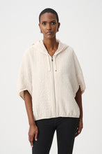 Load image into Gallery viewer, Textured Jacquard Hooded Zipped Jacket