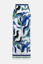 Load image into Gallery viewer, The pinnacle of contemporary glamour. These stunning woven pull-on pants will rival any piece in your wardrobe with their alluring abstract print. The wide-leg silhouette exudes timeless appeal and adds poise to every step. Sleek stripes at the hem elevate the design’s polished feel and unique look.