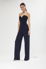 Load image into Gallery viewer, Lucian Matis Tuxedo Style Jumpsuit With Beaded Trim.