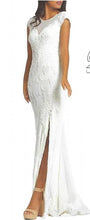 Load image into Gallery viewer, Cap Sleeve Beaded, Lace & Net Gown - Mieka Boutique