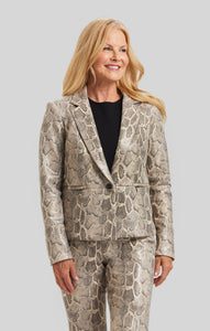 python pant perfectly also available  one button python jacket. Women's clothing Long Island, Woodbury, Greenvale, New York. High-end women's fashion Long Island Designer clothing Woodbury NY Luxury women's clothing Greenvale Fashion boutiques on Long Island Women's designer fashion stores Woodbury NY fashion boutiques