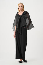 Load image into Gallery viewer, Draped Organza Asymmetric Cover-Up
