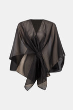 Load image into Gallery viewer, Draped Organza Asymmetric Cover-Up
