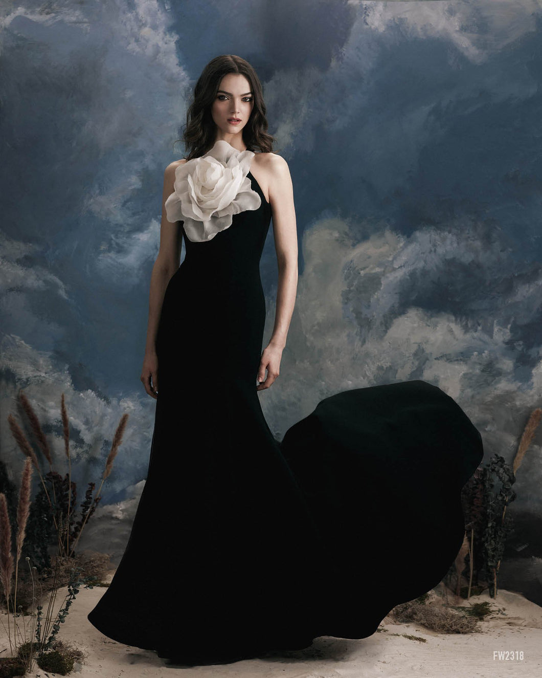 Strapless Gown w/ Flower Strapless Gown w/ Flower