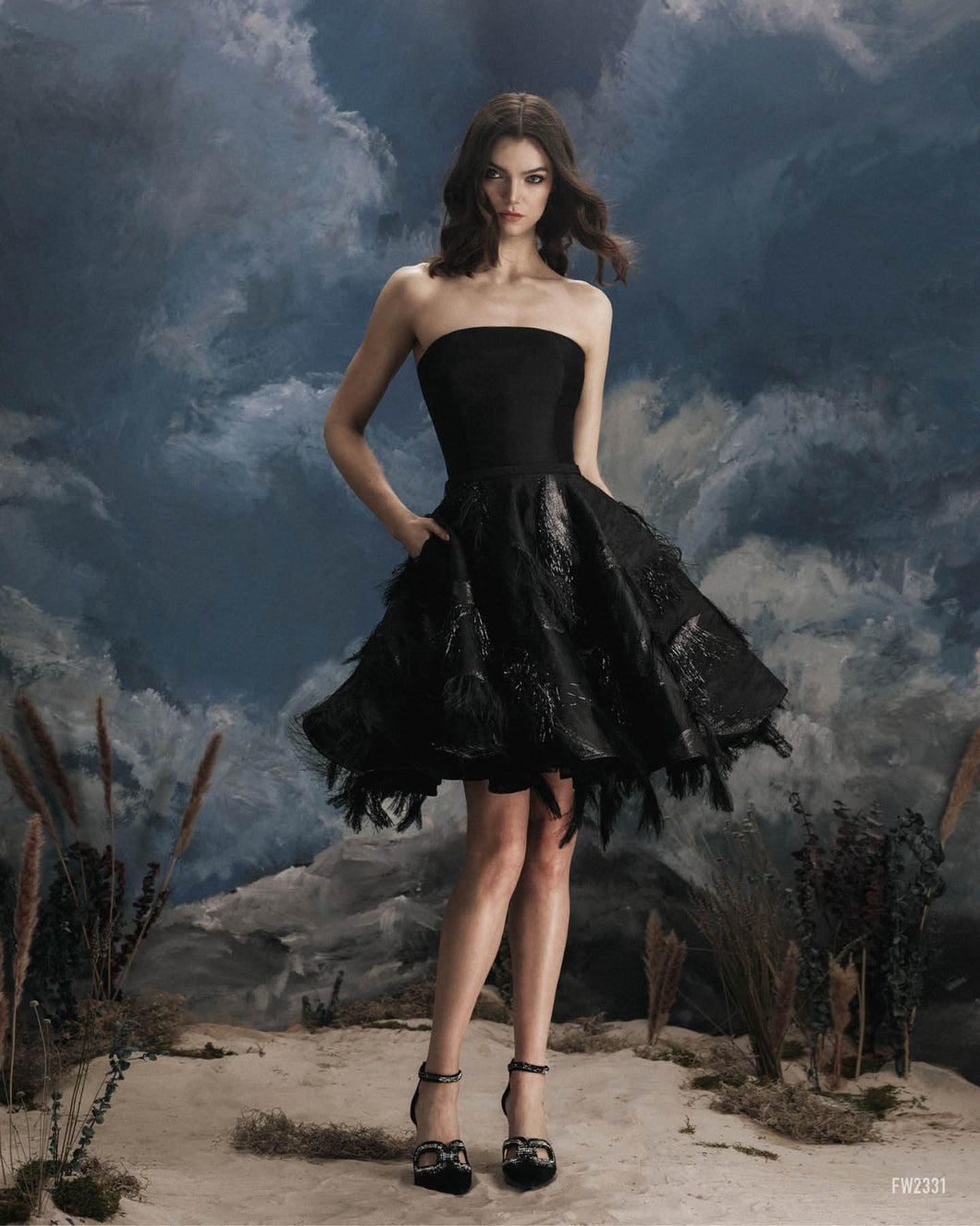 Strapless Jacquard Tassel w/ Trim Short Dress – Mieka Boutique