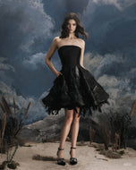 Lucian Matis Jacquard Tassel Short Dress with Trim EVENING DRESSES, LONG DRESS, MOTHER OF THE BRIDE DRESS, MOTHER OF THE GROOM DRESS, WEDDING GUEST DRESSES, Long Island, New York, Mother of the Bride gowns near me, Woodbury Greenvale Mother of the Bride dresses Bat Mitzvah Bar Mitzvah, Evening Wear, Wedding Wear.