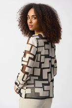 Load image into Gallery viewer, Mesh and laser-cut leatherette come together to create a unique jacket that&#39;s bold and fresh. Crafted with a crew neckline and a zip-front closure, this quintessential JR piece is destined to be your outfit&#39;s main attraction.
