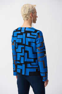 Mesh and laser-cut leatherette come together to create a unique jacket that's bold and fresh. Crafted with a crew neckline and a zip-front closure, this quintessential JR piece is destined to be your outfit's main attraction.