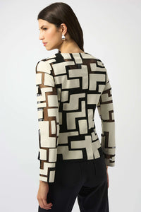 Mesh and laser-cut leatherette come together to create a unique jacket that's bold and fresh. Crafted with a crew neckline and a zip-front closure, this quintessential JR piece is destined to be your outfit's main attraction.