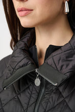 Load image into Gallery viewer, Quilted Nylon Shawl-Neck Boxy Vest
