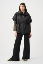 Load image into Gallery viewer, Quilted Nylon Shawl-Neck Boxy Vest
