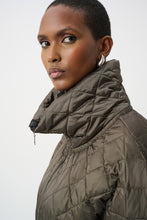 Load image into Gallery viewer, Quilted Nylon Shawl-Neck Boxy Vest

