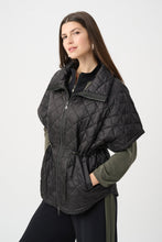 Load image into Gallery viewer, Quilted Nylon Shawl-Neck Boxy Vest

