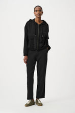 Load image into Gallery viewer, Scuba Jersey And Satin Hooded Boxy Jacket
