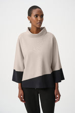 Load image into Gallery viewer, Scuba Jersey Color Block Trapeze Top
