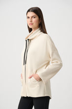 Load image into Gallery viewer, Scuba Jersey Funnel-Neck Boxy Jacket
