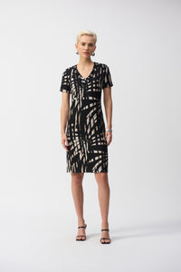 Silky Knit Tropical Print Shift Dress Mieka Boutique Silky Knit Tropical Print Shift Dress Mieka Boutique