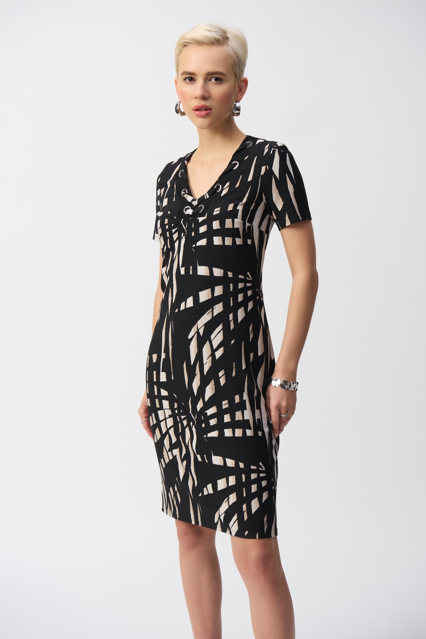 Silky Knit Tropical Print Shift Dress Mieka Boutique Silky Knit Tropical Print Shift Dress Mieka Boutique