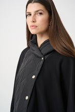 Load image into Gallery viewer, Sweater Knit Quilted Poncho Jacket
