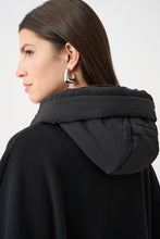 Load image into Gallery viewer, Sweater Knit Quilted Poncho Jacket
