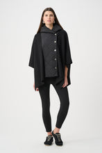 Load image into Gallery viewer, Sweater Knit Quilted Poncho Jacket
