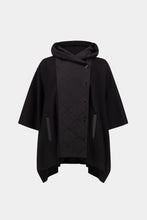 Load image into Gallery viewer, Sweater Knit Quilted Poncho Jacket

