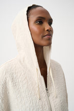 Load image into Gallery viewer, Textured Jacquard Hooded Zipped Jacket
