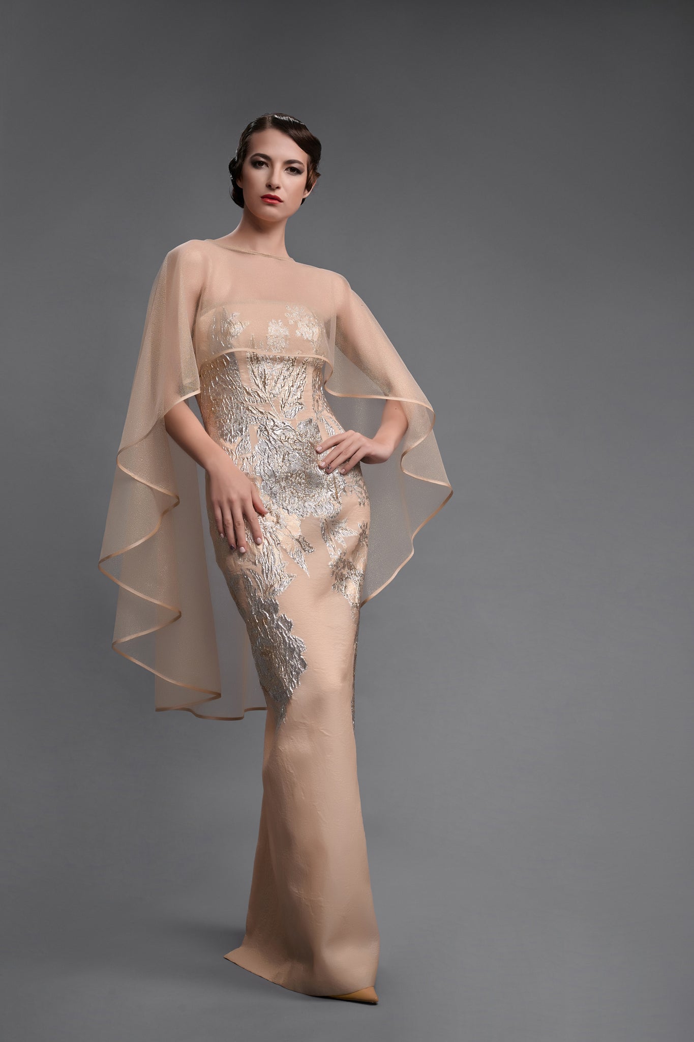 Abstract Floral Metallic Brocade – Mieka Boutique
