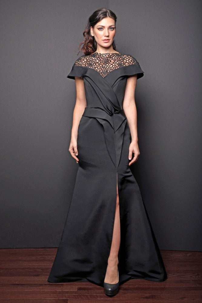 Olga Banartsev Elegant Silk-Faille Mermaid Gown – Mieka Boutique