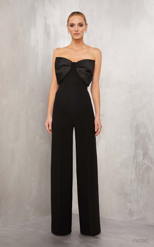 Stunning Lucian Matis Strapless Jumpsuit With Bow 