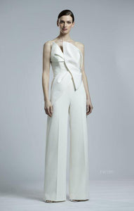 Mother of the Bride Groom Long Island New York Origami Bow Jumpsuit - Mieka Boutique